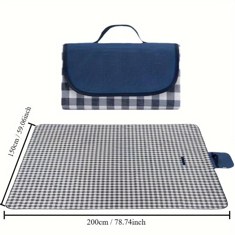 Piknik Örtüsü | Plaj Matı | İç ve Dış Mekan Piknik Örtüsü, 80" x 57" Kum Geçirmez ve Su Geçirmez Büyük Plaj Matı Seyahat için Bir Zorunluluk