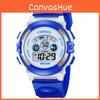 Children Digital Waterproof Sports Watch With Month Display For Boys And Girls Activity