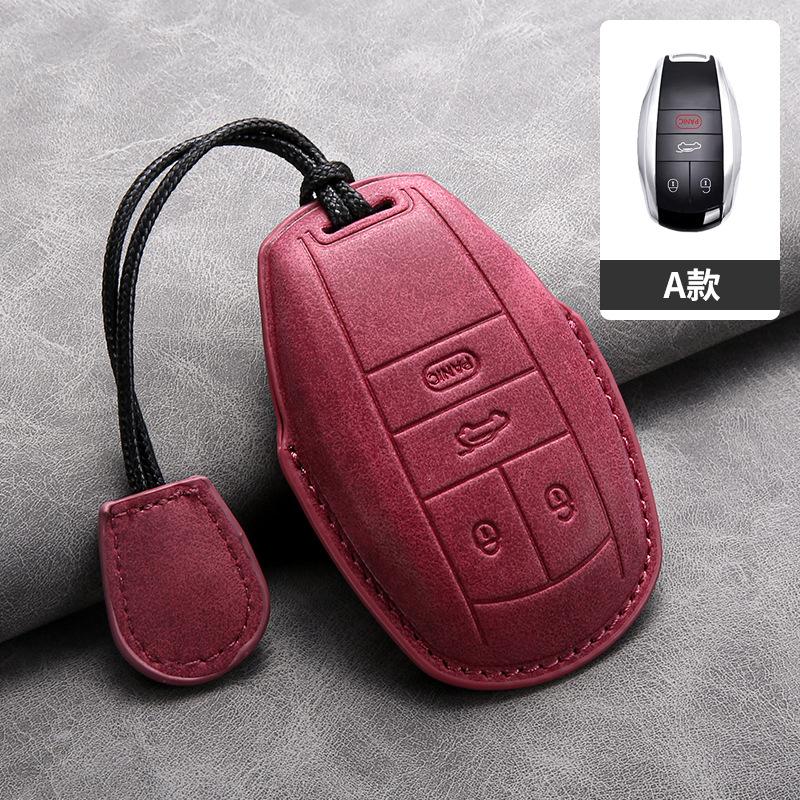 Smart Key Protective Cover for Bentley Flying Spur Continental GT Bentayga Mulsanne PU Car Remote Keychain Accessories gzhw7