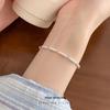 Cui Yan S925 Sterling Silver Korean Twist Bracelet for Women - Simple, Versatile, Open Cuff Design.