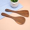 Long Wooden Handle Non-Stick Cooking Shovel with Hanging Hook - Customizable Logo Option