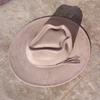 Vegan Suede Arrow-shaped Cap Women's Hat with Variousaccessoriesmen'sfedora Distressed Suede Hat Bohemianstylehat Men'sstraw Hat