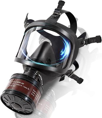 Plynová maska na prežitie Jadrová chemická taktická vojenská maska Celotvárová respirátorová maska s 40 mm filtrom s aktívnym uhlím na prach, výpary, chemikálie