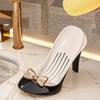 Draining High Heels Shape Soap Container Plastic Soap Drain Case Funny Soap Dish  Bathroom