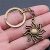Sun Solar System Planet Keychain for Boys Fashion Vintage Gift for Kids Dainty Vacation Accessory