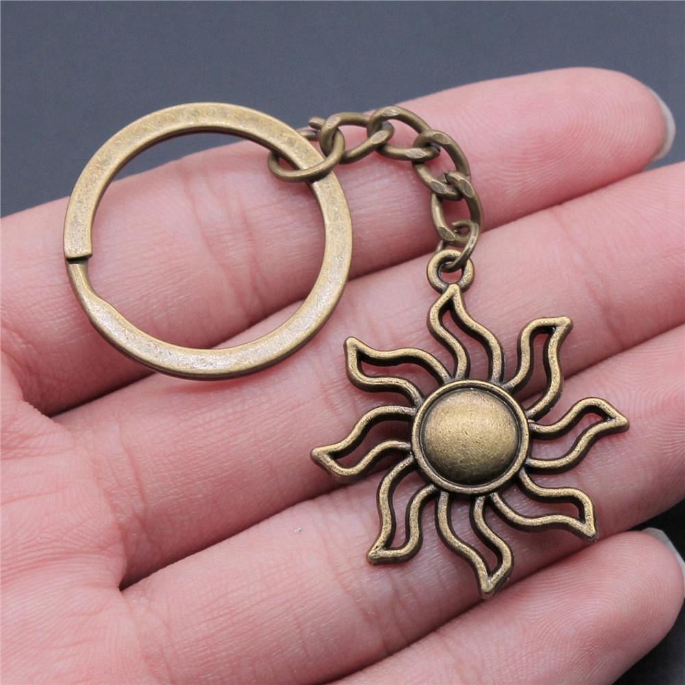 Sun Solar System Planet Keychain for Boys Fashion Vintage Gift for Kids Dainty Vacation Accessory