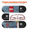 Car Rear Tail Light Decorative Frame Cover ABS Matte Black/Glossy Black/Silver For Ford Maverick 2026 2026 2026 Car Accessories