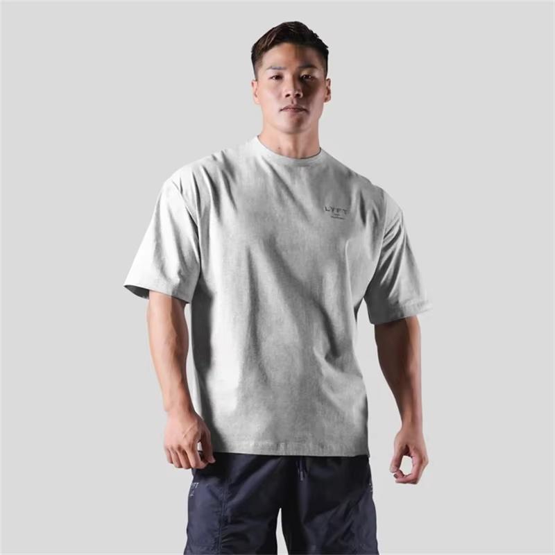 LYFT Silver Reflective Logo Men T-shirt Casual Gym Short Sleeve 100% Cotton Fitness Bodybuilding Workout Tees Tops Clothing