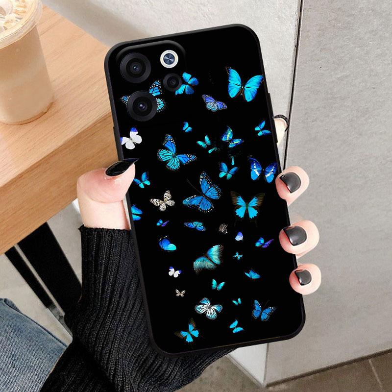 Voor OPPO Reno15 F FS 5G Hoesje CPH2801 Modieus Leeuw Bloemen Zacht TPU Siliconen Cover Voor OPPO Reno 15F 15FS Reno 15F 15FS Telefoonhoesje