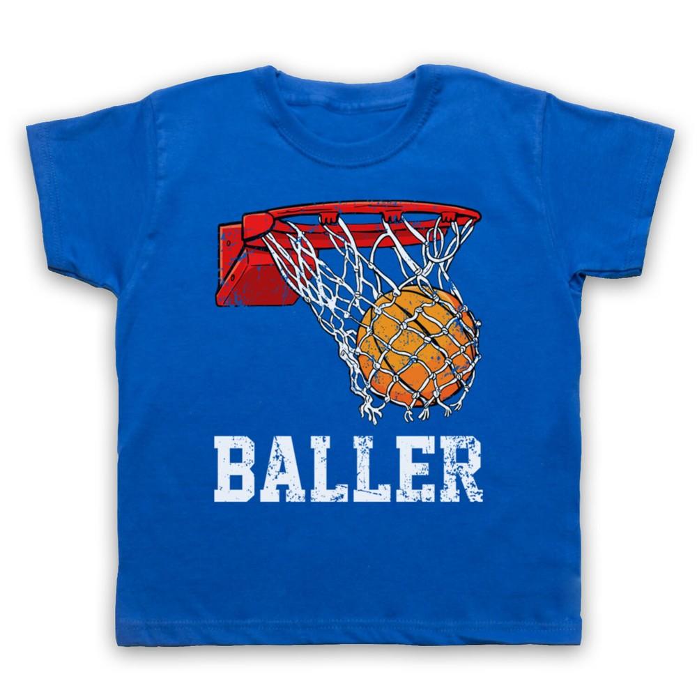 

Basketball Baller Shooting Hoops Fan Nba Jam Swish Kids Childs T-Shirt 4XL