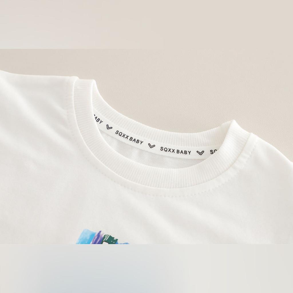 Conjunto Infantil Casual de Manga Comprida, Roupas Confortáveis para o Dia a Dia