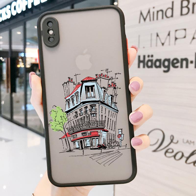 

Travelling world travel Street painting Phone Case For Iphone 15 14 13 11 12 Pro Max 7 8 PLUS SE2 X XS XR Hard Matte Back Cover iPhone 15ProMax