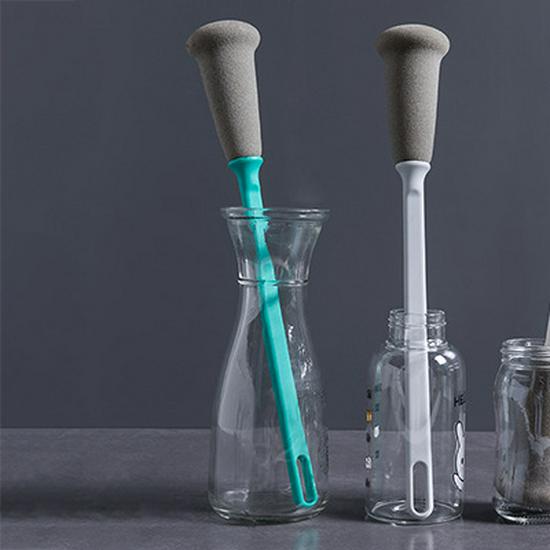Nordic Style Long Handle Hanging Stain Removal Sponge Brush for Cup Cleaning