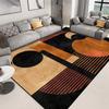 Geometrische Teppiche für große Flächen zur Wohnzimmerdekoration Moderne Luxus-Sofa-Tischteppiche Schlafzimmer Rutschfeste Fußmatte Waschbare Fußmatten