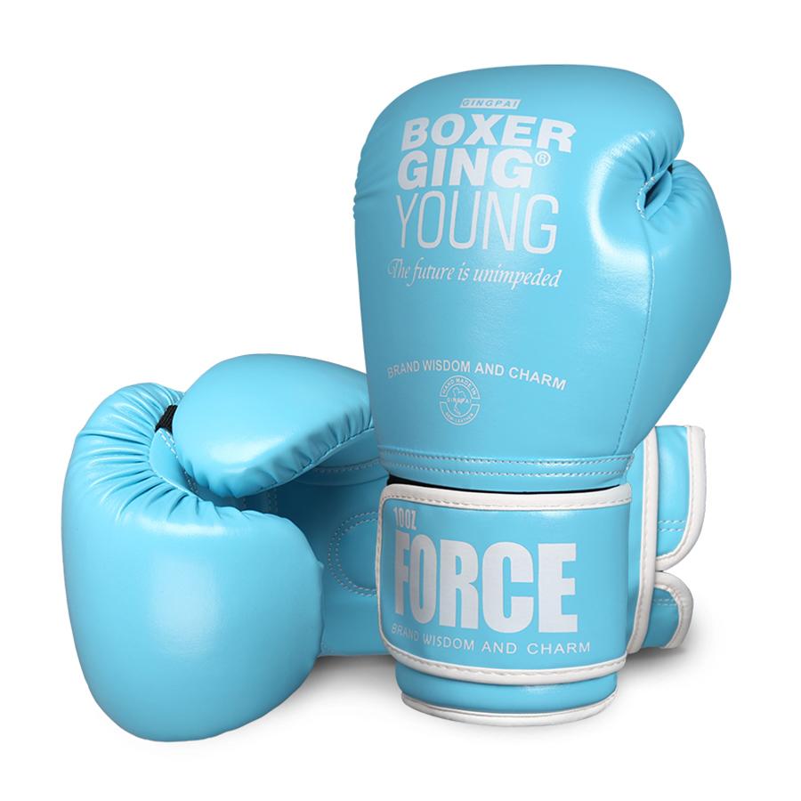 GINGPAI Professional 6oz-12oz PU Leather Boxing Gloves for Women and Children Free Fighting Sanda MMA Muay Karate Outdoor Use