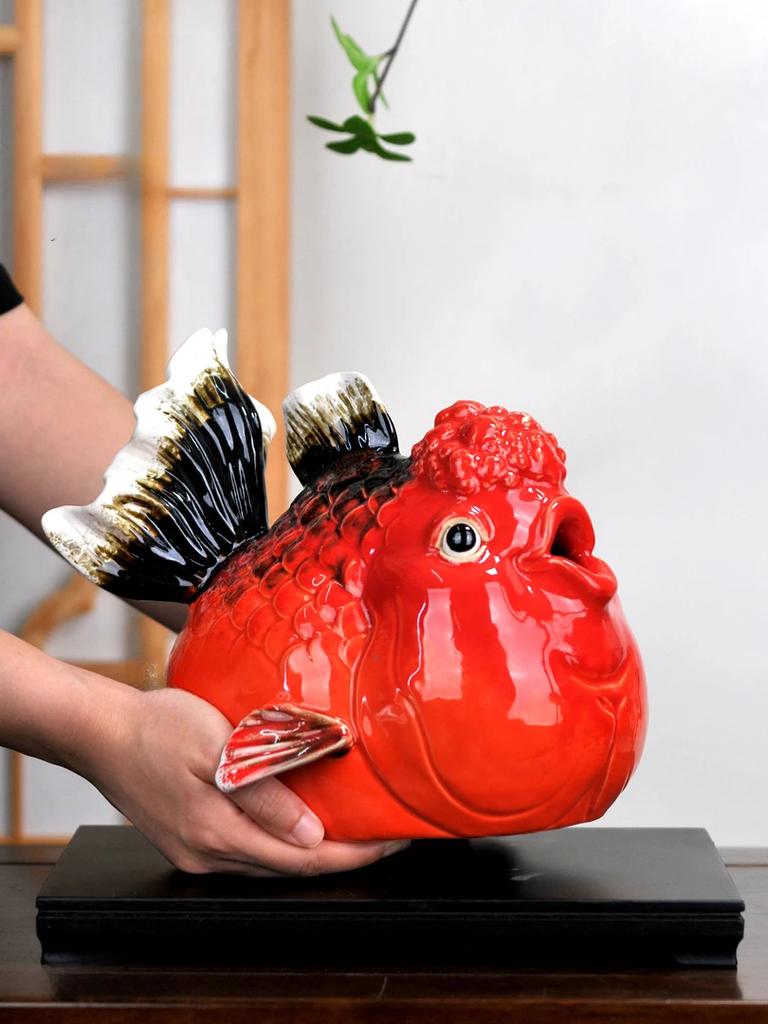 National Tide Ceramic Fish Decoration Modern Simple Household Creative Arts and Crafts Gifts Living Room Porch Table Decoration