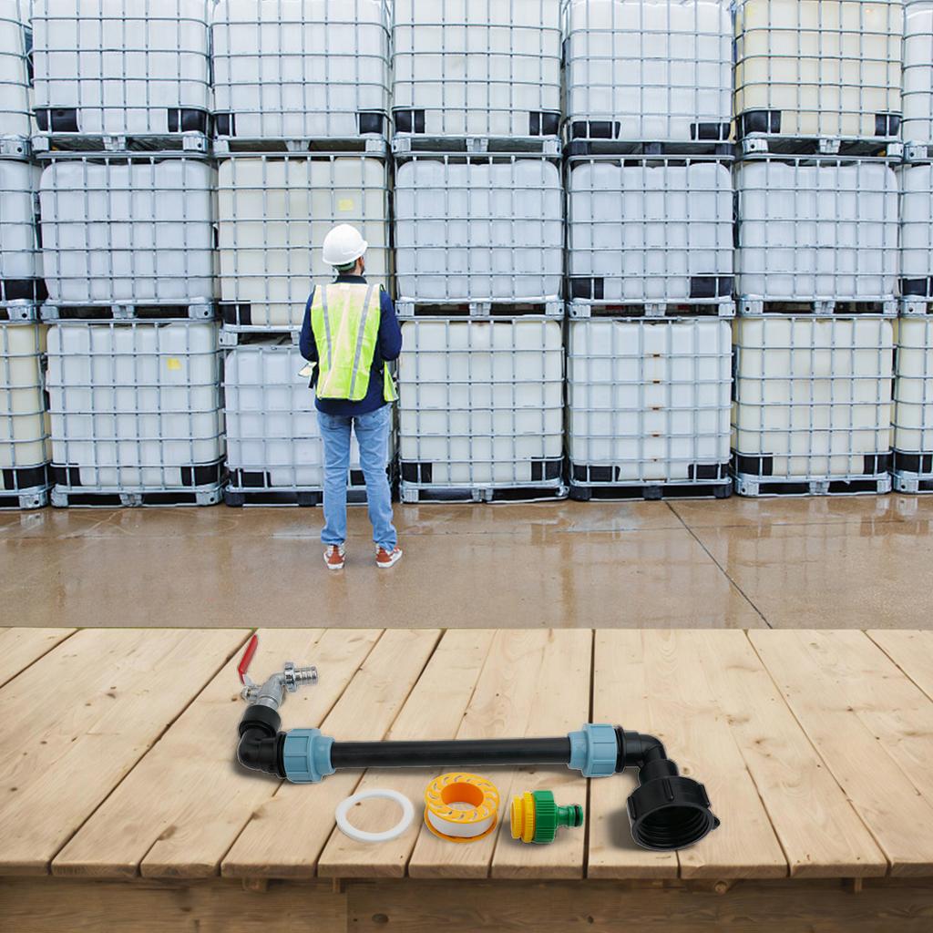 1 Pcs IBC Adapter Connection Kit 3/4 "Outlet Faucet For Tank Container Rainwater Tank Garden Power Tool Accessories