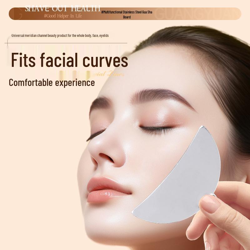 Stainless Steel Facial Gua Sha Board for Lifting and Massage
