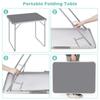 Portable Outdoor Folding Table w/Rectangular Design, Multi-Use Camping/Home/Learning Dining Table - Lightweight & Space-Saving