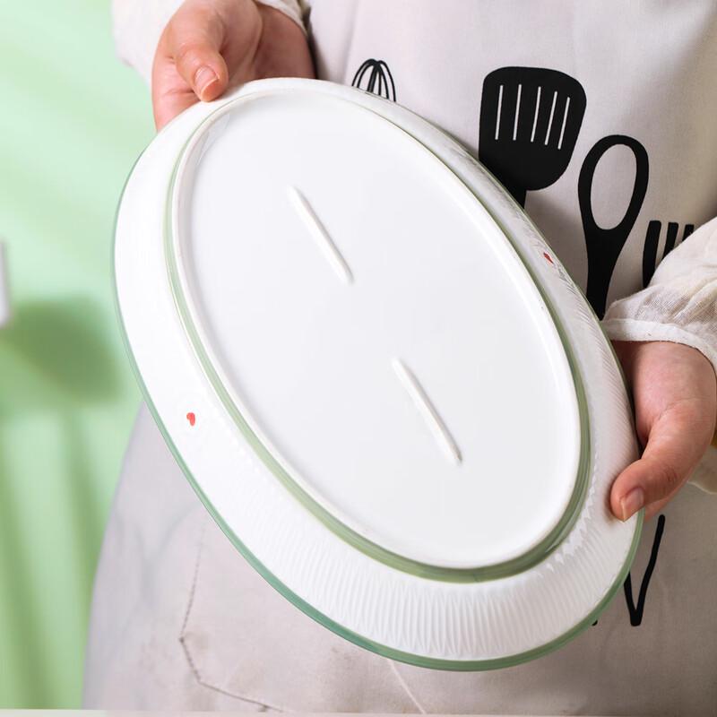 Haoya Jingdezhen Ceramic 12-inch Fish Plate - Happy Cabin Design