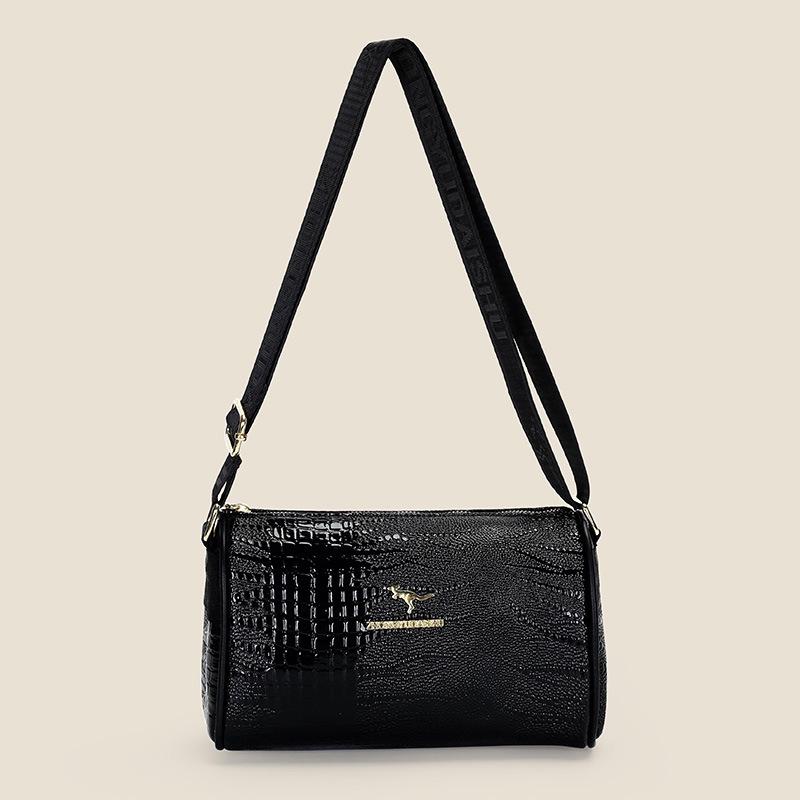 Retro-Print PU-Leder Umhängetasche für Frauen mittleren Alters