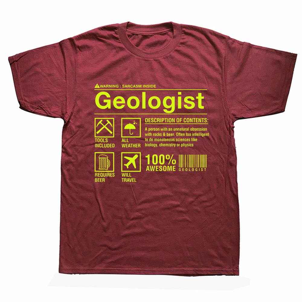 Funny Geologist Composition Geology Student T Shirts Streetwear Short Sleeve Birthday Gifts Summer Style T-shirt Mens Clothing