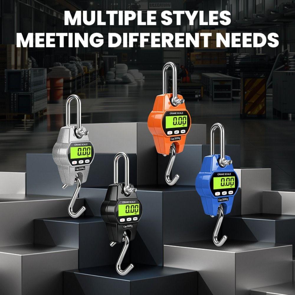 LCD Screen Digital Hanging Scale Aluminum Shell Crane Scale Electronic Hook Scale Household Use