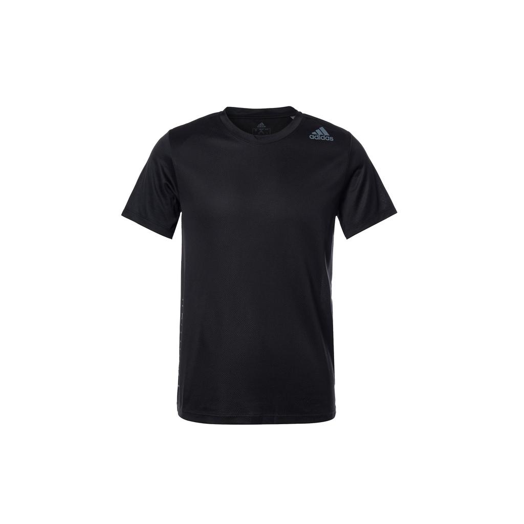 adidas T Shirts Men's Black Crew Neck Moderate Straight Fit FM2093