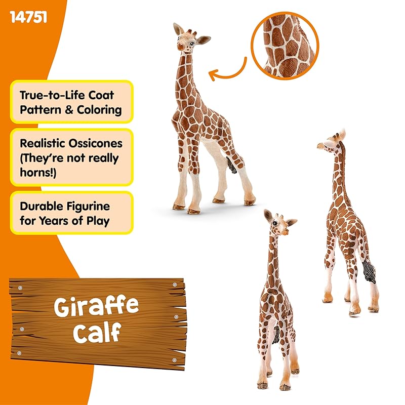 Schleich Wildlife Giraffe Baby Figure 14751