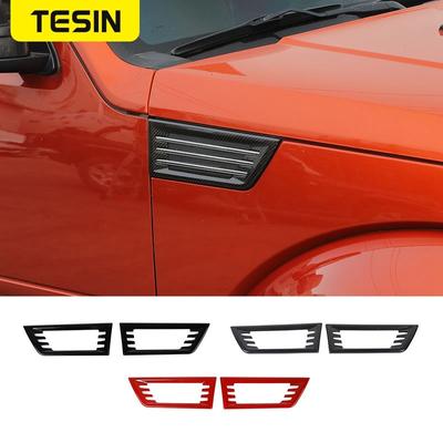 TESIN ABS Carbon Faser Auto Kotflügel Dekoration Abdeckung für Dodge Nitro 2007 2008 2009 2010 2011 2012 Außen Zubehör
