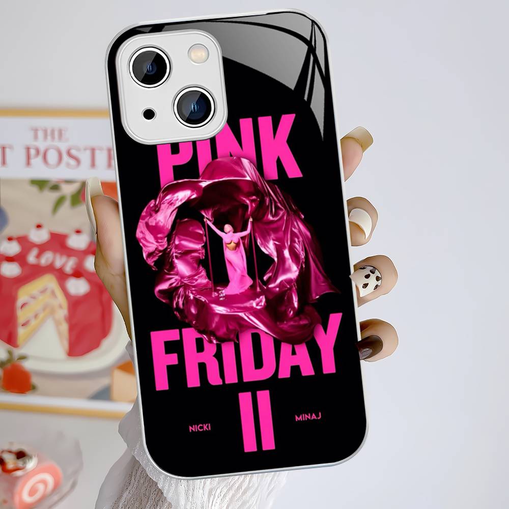 Nicki Minaj Rapper For IPhone 14 13 12 Mini 11 Pro XS Max X XR 14 Plus Tempered Glass Cover