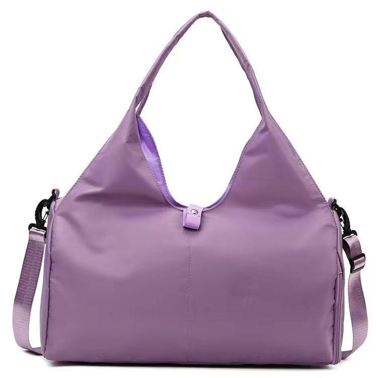Borsa da Yoga Multifunzionale di Grande Capacità con Logo, Scomparto per Scarpe e Tracolla