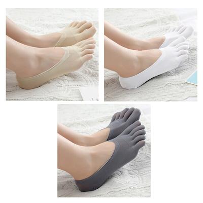 Women Summer Five-finger Socks Female Ultrathin Sock Funny Toe Invisible Sokken Silicone Anti-skid Anti-friction Ecmln Dropship