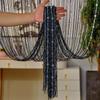 Room Divider Crystal Beads String Curtain Solid Color Tassel Window Curtain  Home Decor