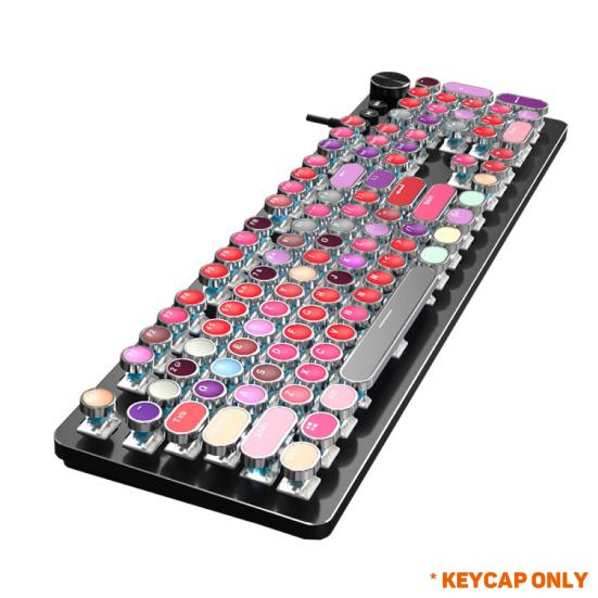 104Pcs/Set PBT Universal Cap Keycaps for Round Key Cherry MX Mechanical Keyboard