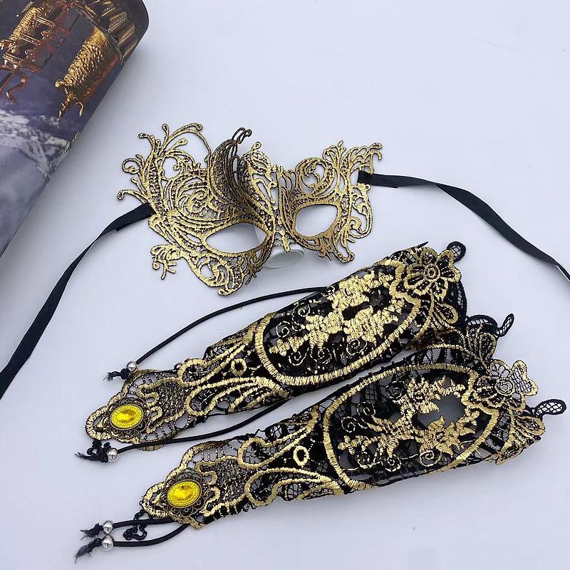Black Gothic Lace Arm Jewelry – Women's Retro Hollow Out Accessory