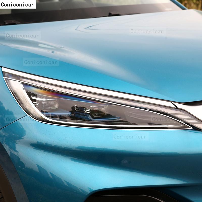 Car Headlight Protection Transparent Anti-Scratch Protective Film TPU Stickers For BYD ATTO 3 YUAN PLUS EV DM-i -2024