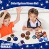 10 Sonnensystem-Stressbälle für Kinder und Erwachsene – Stressabbau, Planeten, Weltraumbälle, Lernspielzeug, Fidget-Spielzeug, Partyspiel, Geschenk