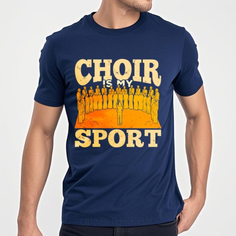 Workout Unisex Crew Neck Tshirt Daily Wear Choir Is My Sport With Choir Members On Stage Cool For Unisex Tees Male Tshirt Brand