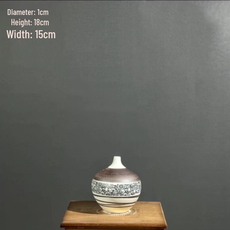 Small Retro Ceramic Hydroponic Vase Set (2-Pack)