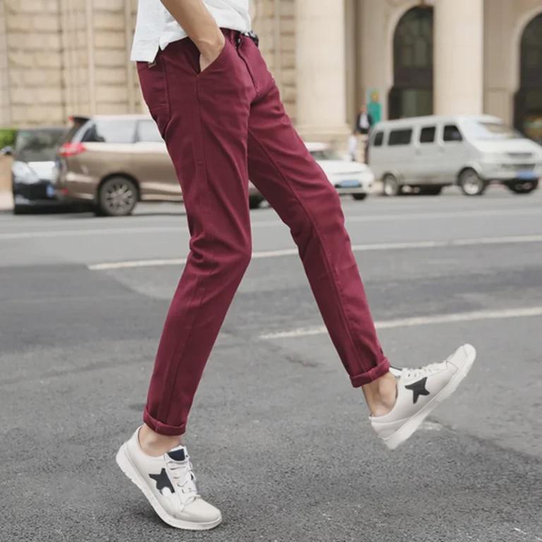 Men's Korean Style Casual Elastic Pants for Comfort and Trendy Teens