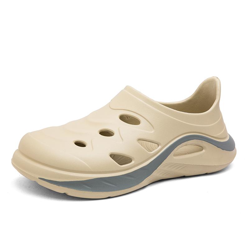 Summer Men S Slippers Outdoor Sandals Beach Slides Breathable Clogs Men Garden Shoes Non-Slip Hiking Driving Men Outdoor Sandals 40