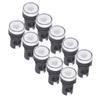 10Pcs AD16‑22DS LED Signal Light White High Brightness Indicator Equipment AccessoryAC220V