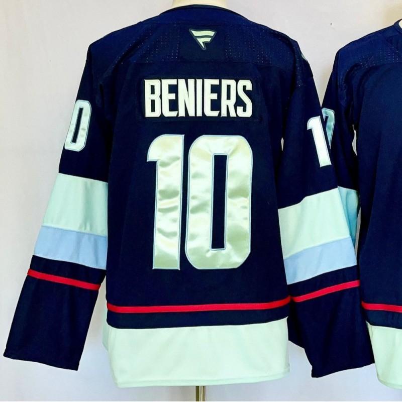 Mens Womens Ice Hockey Practice Jersey Long Sleeve Training Shirt NHL Team Style Utah Grizzlies Devils Kraken Blue Jackets