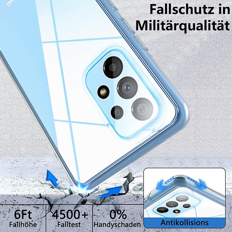 Phone Case For Samsung Galaxy A53 5G 360 Degree Double Clear Shockproof