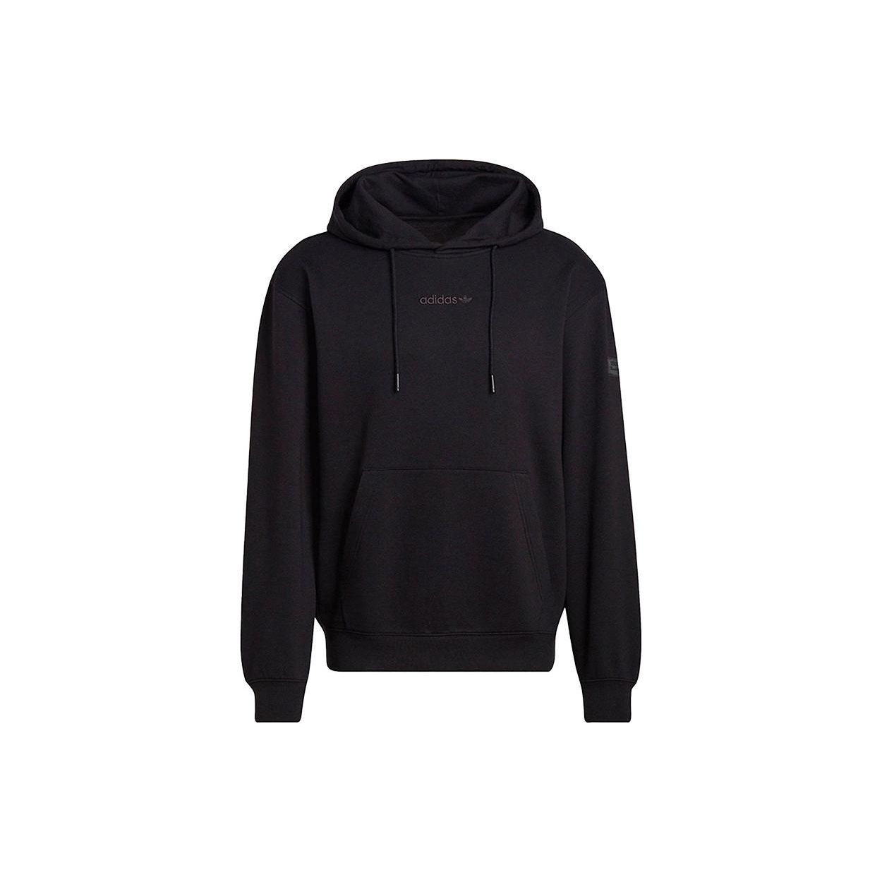 adidas Originals Men s Trefoil Linear Hoodie Black HM2655 XXL