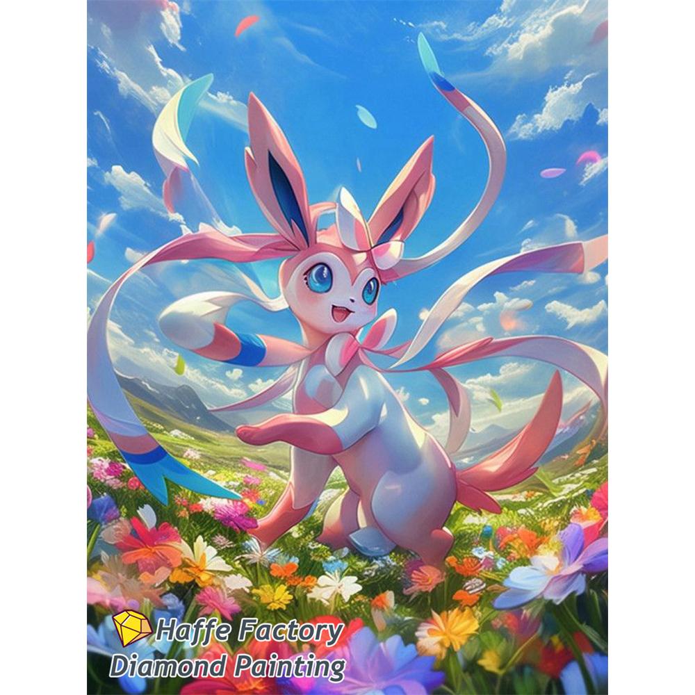 Fantasy Forest Pokemon Diy 5d Full Diamond Painting Charmander Bulbasaur Eevee Jigglypuff Art Mosaic Cross Stitch Room Decor