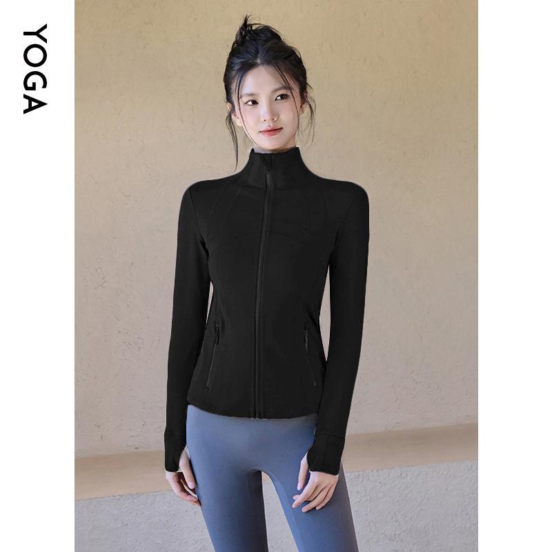 Pilates yoga suit jacket women s professional running sports training top fitness suit S