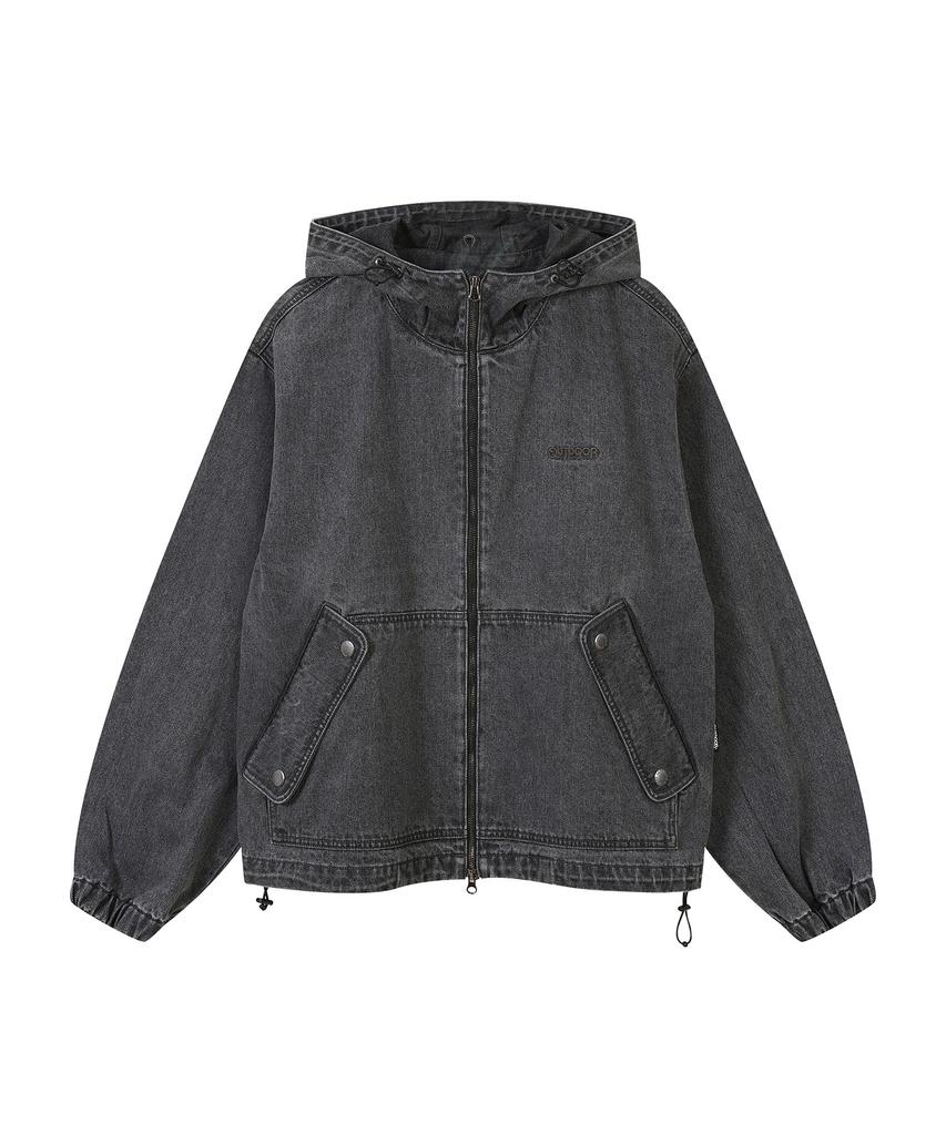 Outdoor Products Stitch Denim Hood Jumper (Deep Gray)