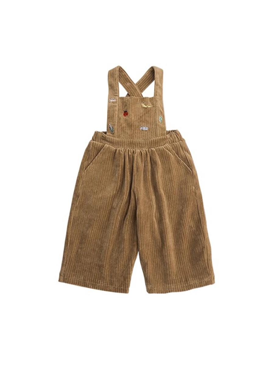 

2025 Европейские и американские детские стильные комбинезоны осень/зима: Уличные штаны для мальчиков и девочек 110 cm